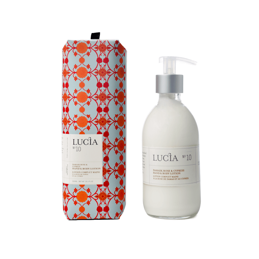 N°10 Lotion corps et mains à la rose de damas et au cyprès