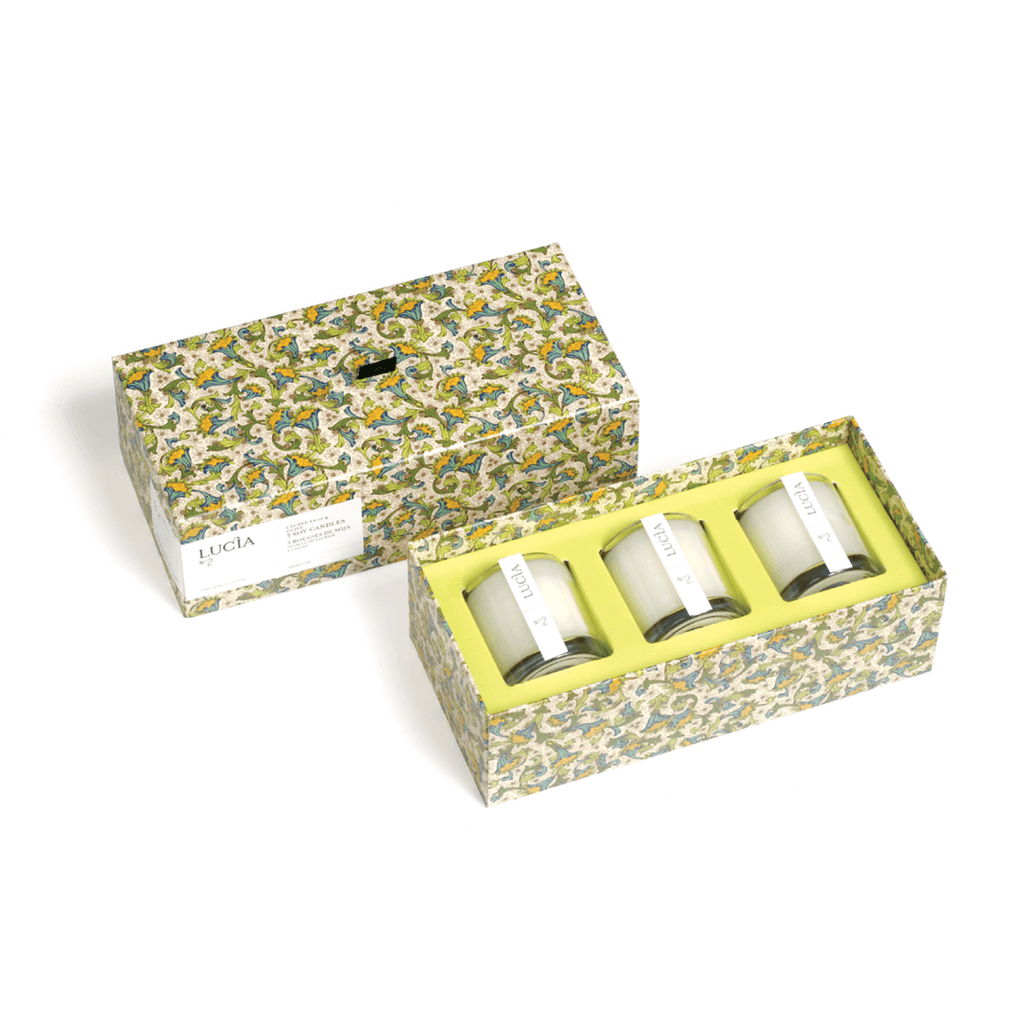 N°2 Bougies de soja Feuille de laurier et olive: 3 x 15 h