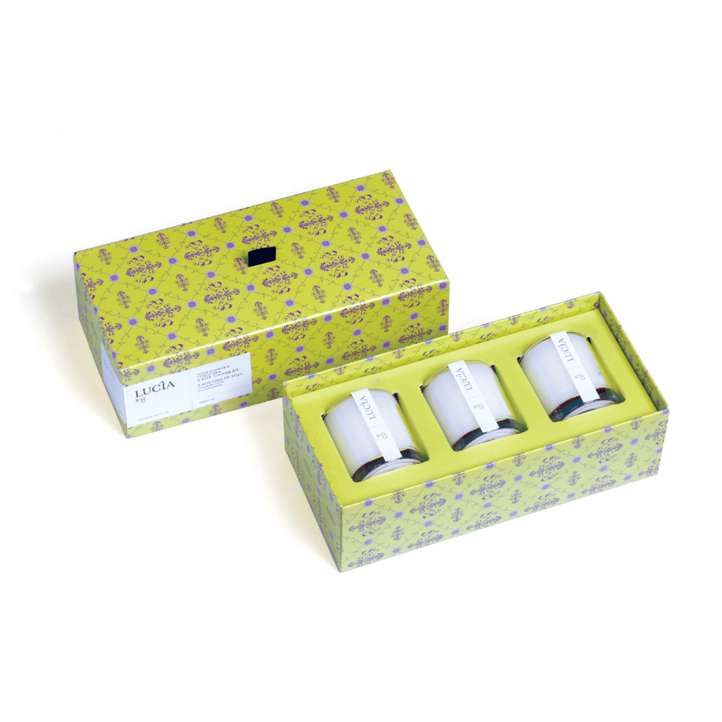 N°8 Bougies de soja Fleur de thym et coriandre: 3 x 15 h